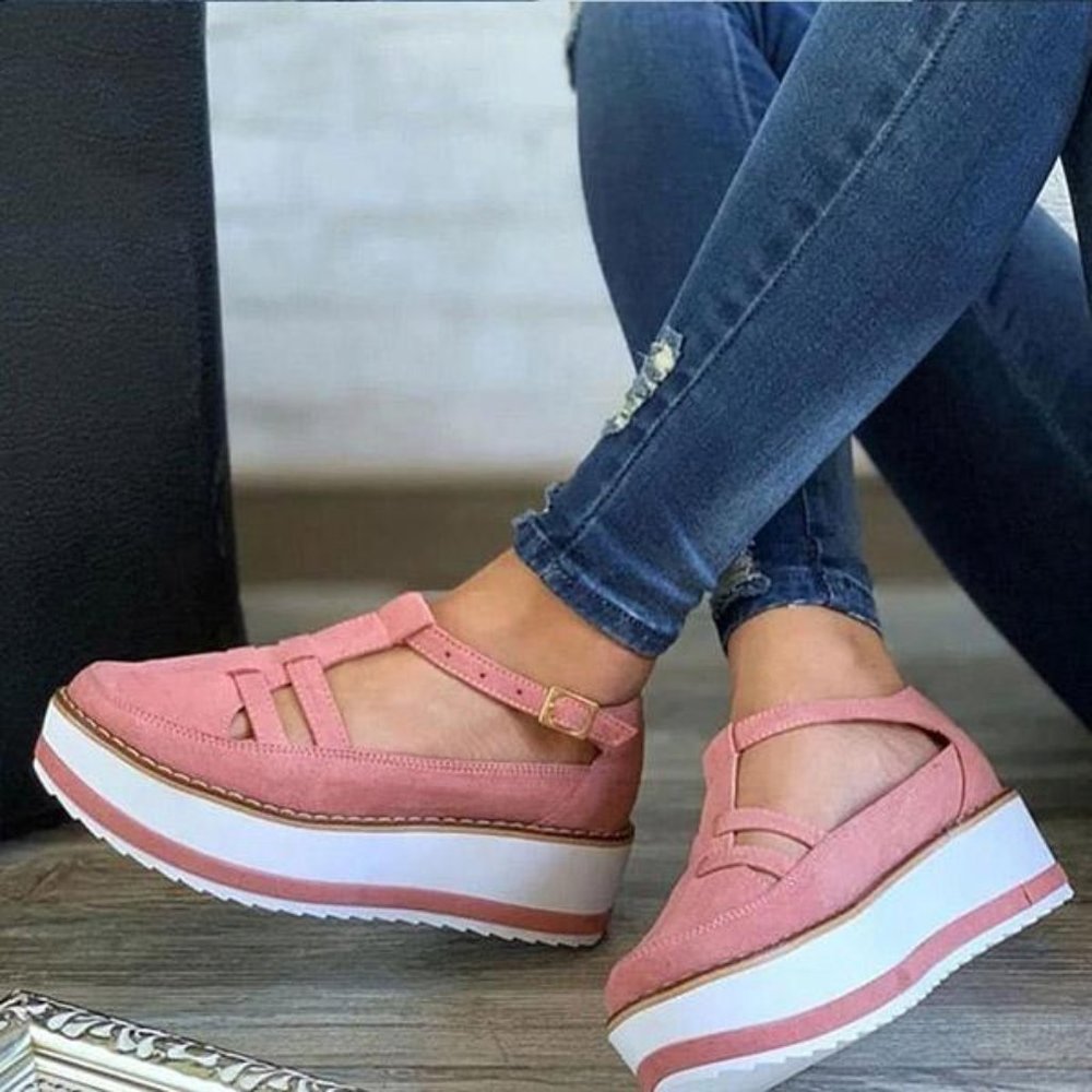 Tinpudding Buckle Strap Creepers T-Strap Sandals